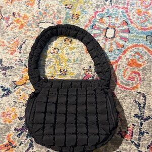Street Level baby black Quilted tote